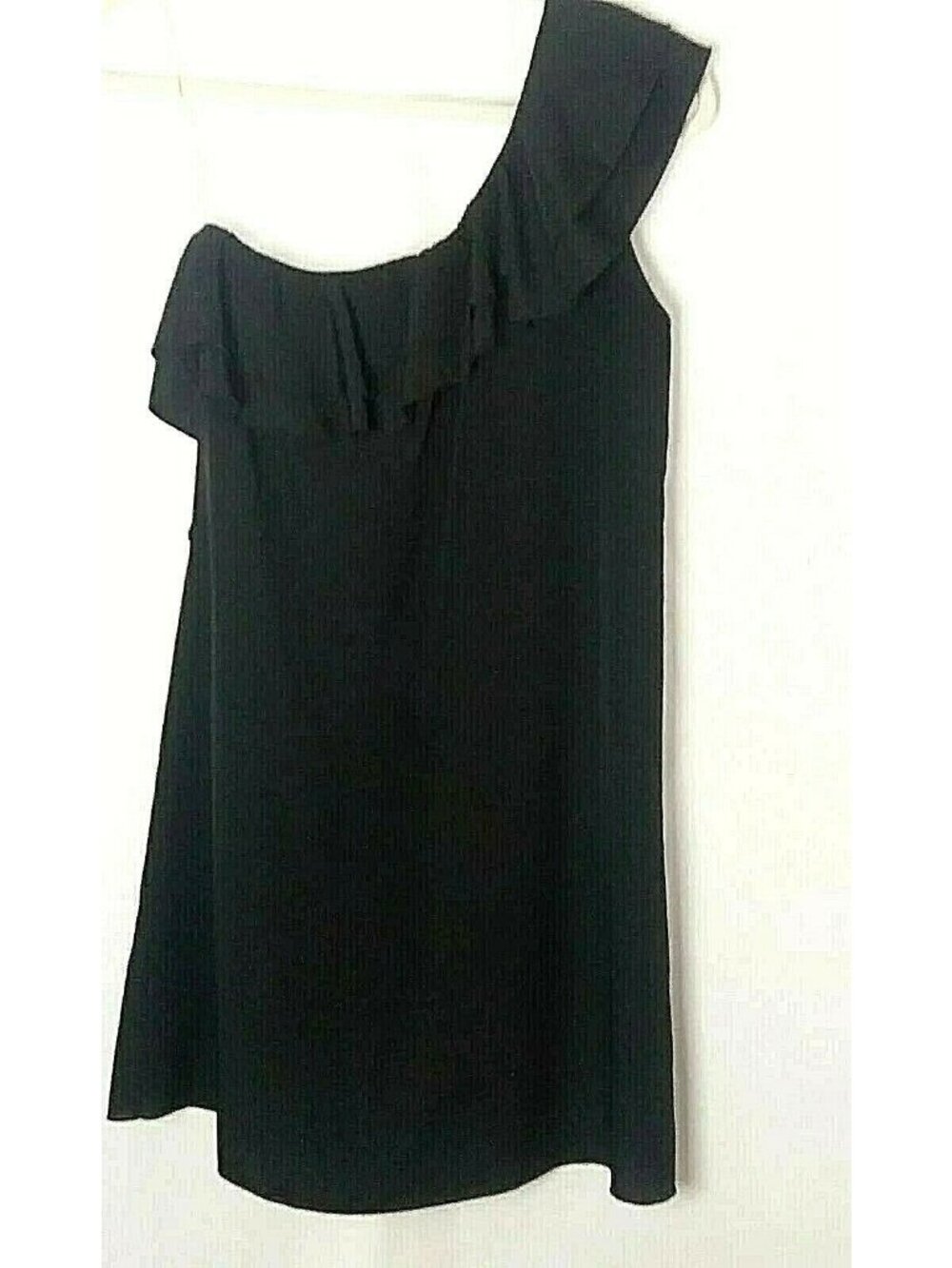 Vintage Black Statement Dress Guess Medium One Shoulder Party Evening Date Night
